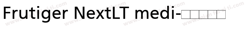 Frutiger NextLT medi字体转换